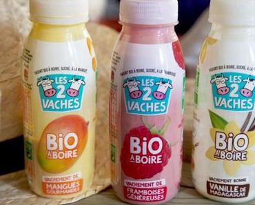 Vanille bio de Madagascar, Framboises Généreuses et Mangues Gourmandes, les 3 derniers bébés de Les deux Vaches, le yaourt bio