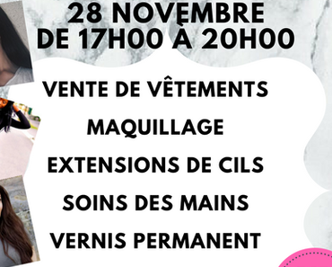 Retrouvez moi au Vide dressing de blogueuses/youtubeuses et fashionistas de Nancy le 28 novembre !