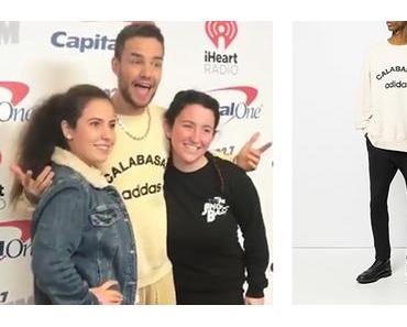 STYLE : Liam Payne wearing a  Yeezy x adidas Calabasas sweatshirt
