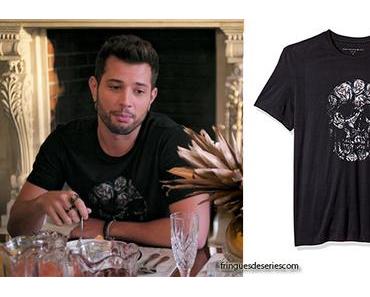 DYNASTY : le t-shirt crâne fleuri de Sammy Jo dans l’épisode 10