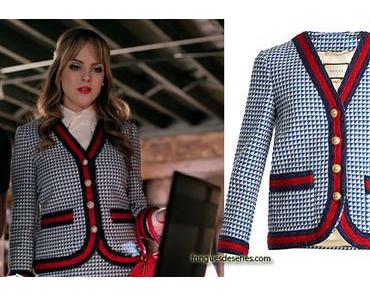 DYNASTY : Fallon in a Gucci tweet jacket in s1ep14
