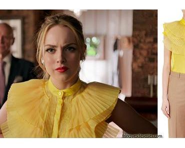 DYNASTY : a Silk Ruffled Organza Blouse for Fallon in s1ep17