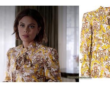 DYNASTY : floral tie neck blouse for Cristal  in s1e20
