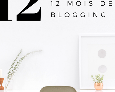 1 AN DU BLOG: 12 LEÇONS EN 12 MOIS DE BLOGGING