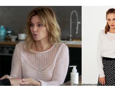 DEMAIN NOUS APPARTIENT : le pull rose ajouré de Chloé dans l’épisode 387