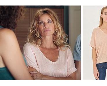 DEMAIN NOUS APPARTIENT : le t-shirt rose pâle de Chloé dans l’épisode 555