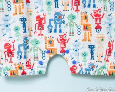 Barboteuse Olive et petits robots {+ tuto bonus}