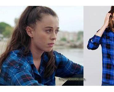 DEMAIN NOUS APPARTIENT : la chemise bleue à carreaux de Sara dans l’épisode 577