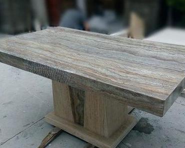 Travertine Dining Table