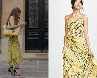 EMILY IN PARIS : Emily’syellow skirt and top in S1E01