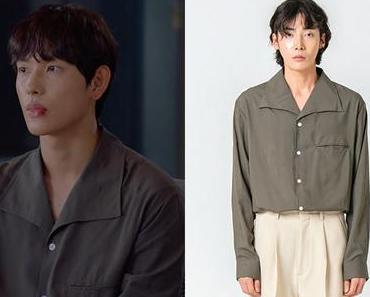 Run On : Ki Seon-Gyeom’s charcoal shirt in S1E02