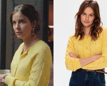 DEMAIN NOUS APPARTIENT : le cardigan jaune de Roxane dans l’épisode 881