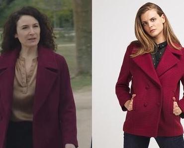 ICI TOUT COMMENCE : le manteau bordeaux de Clotilde dans l’épisode 113