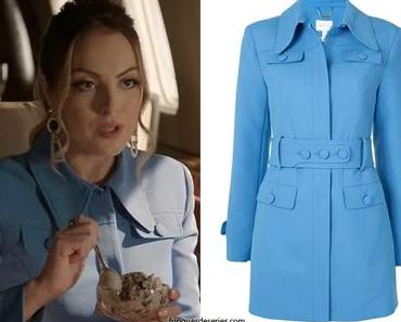 DYNASTY : Fallon’s blue coat  in season 4