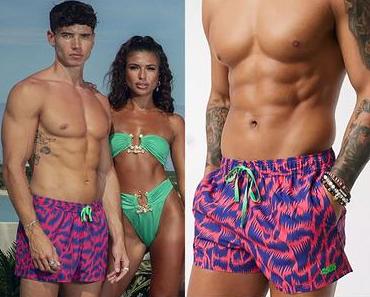 TOO HOT TO HANDLE : Cam’s pink and blue swim shorts in S2E01