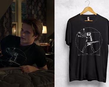 Love, Victor : Vitruvian guitarist print t-shirt for Benji in S2E06