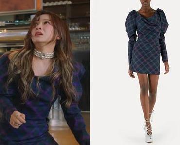BUSINESS PROPOSAL : Ha-ri’s blue tartan dress in S1E02