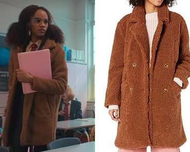 HEARTSTOPPER : Elle’s Faux Fur Teddy Long Coat