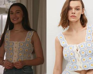 The Summer I Turned Pretty  : Belly’s daisies print crochet top in S1E02