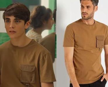 AG3NDA : le t-shirt marron à poche de Pietro dans l’épisode 1×11
