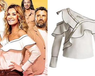 STYLE : la blouse asymétrique d’Ingrid Chauvin sur un visuel DNA