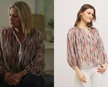 UN SI GRAND SOLEIL : la blouse lignée de Léonor dans l’épisode 961