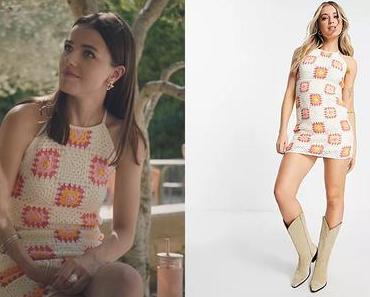 Ici tout commence : la robe au crochet à motif patchwork d’Anaïs dans l’épisode 473