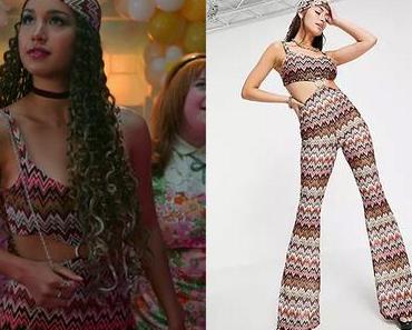 High School Musical : The Musical : The Series : Gina’s jumpsuit in 70’s knit in S3E07