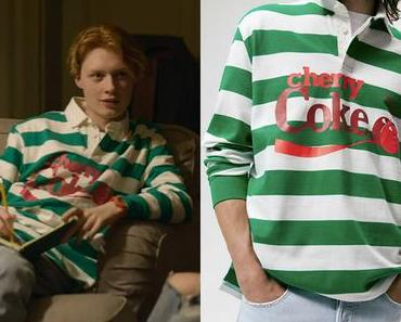 YOUNG ROYALS : Henry’s green striped polo shirt in S2E04
