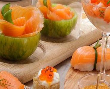 RECETTE : PLANCHE APÉRITIVE AU SAUMON FUMÉ