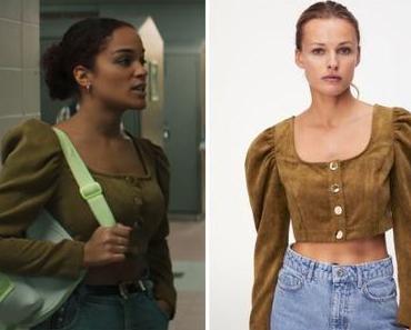LES PETITS ROIS : le top en velours olive de Basta dans l’épisode 5